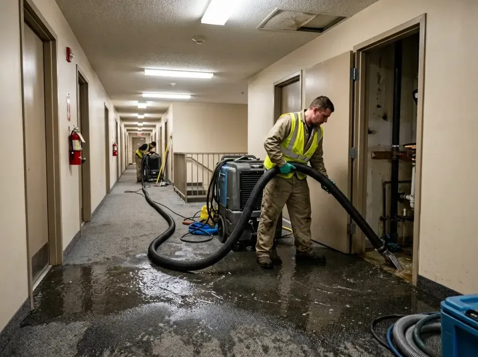 multi-unit-apartment-hallway-f-005 — frequently asked questions, Emergency Burst Pipe Water Extraction & Removal in Southsid…